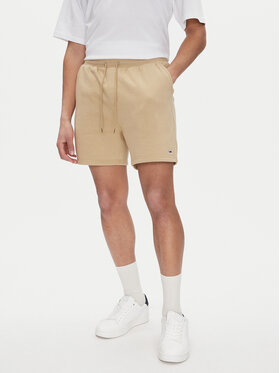 Tommy Jeans Tommy Jeans Szorty sportowe Flag Beach DM0DM21931 Beżowy Regular Fit