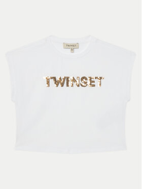 TWINSET TWINSET T-särk 251GJ2537 Valge Regular Fit