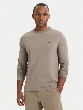 BOSS BOSS Longsleeve 50506365 Bej închis Regular Fit