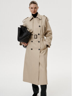 MARI PRETI MARI PRETI Trench Chiara Beige Regular Fit