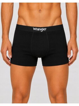 Wrangler Wrangler Bokserki Masson 3 Pack Cotton Elastane Trunks Czarny
