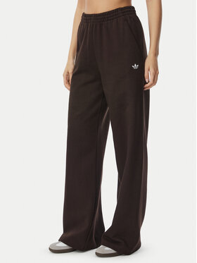 adidas adidas Spodnie dresowe Essential LL0412 Brązowy Wide Leg