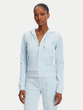 Juicy Couture Juicy Couture Džemperis Robertson JCAP176 Žydra Slim Fit