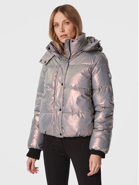 DKNY Sport DKNY Sport Vatovaná bunda DP2J9082 Strieborná Regular Fit
