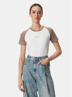 Guess Jeans Guess Jeans Majica W6YI04 K3637 Bela Regular Fit