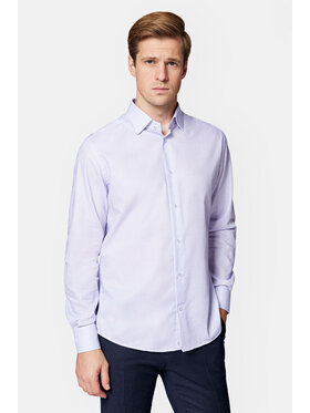 Lancerto Lancerto Koszula Nolie KO051223000019 Fioletowy Slim Fit