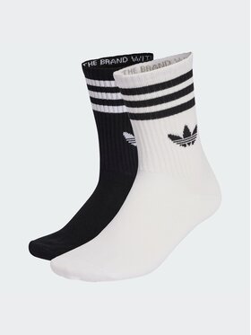 adidas adidas Skarpety długie 3-STRIPES CREW SOCKS 10 PAIRS Biały