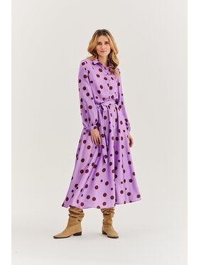 NAOKO NAOKO Sukienka codzienna Bring It Back Fioletowy Regular Fit