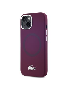 Lacoste Lacoste Etui na telefon Apple iPhone 15 Bordowy