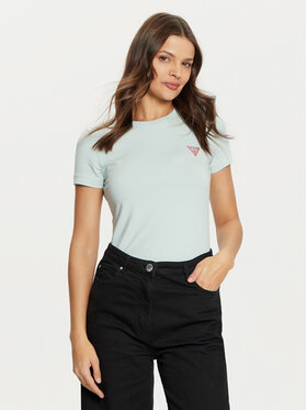 Guess Guess Футболка W2YI44 J1314 Зелений Slim Fit