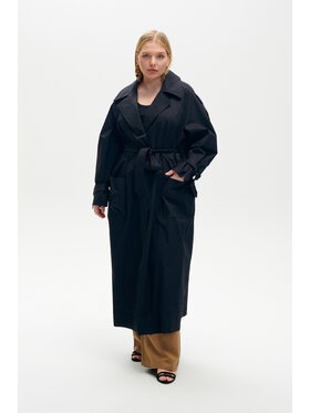 Elementy Elementy Trencz Ingrid Czarny Regular Fit