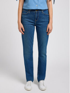 Lee Lee Jeansy MARION STRAIGHT Niebieski Regular Fit