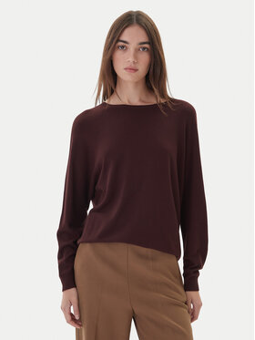 Kontatto Kontatto Sweter 3M0820C Brązowy Regular Fit