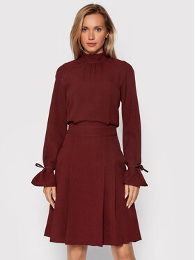 Victoria Victoria Beckham Victoria Victoria Beckham Každodenné šaty 2321WDR002967A Bordová Regular Fit