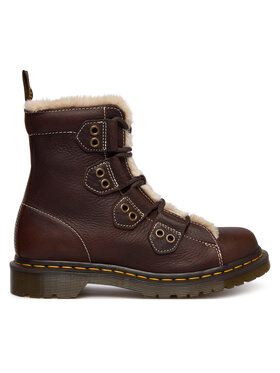 Dr. Martens Dr. Martens Trzewiki 1460 Lace To Toe Fur Lined DM41417200 Brązowy