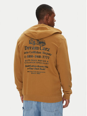 DC DC Majica dugih rukava ADYSF03147 Smeđa Regular Fit