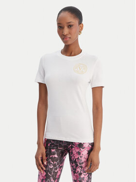 Versace Jeans Couture Versace Jeans Couture Póló 80HAHT02 CJ03T Fehér Slim Fit