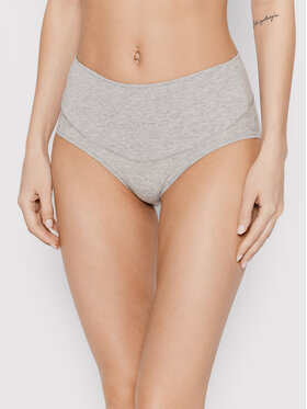 SPANX SPANX Klasične spodnje hlačke z visokim pasom Cotton Control 40050R Siva
