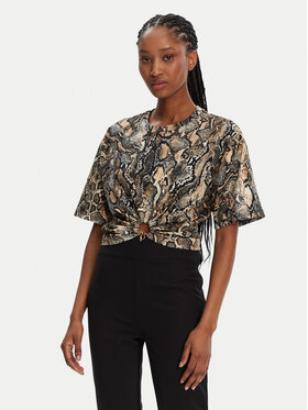 Just Cavalli Just Cavalli T-särk 78PAHE01 Pruun Regular Fit
