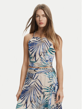 Guess Guess Felső W5GH74 WH9Z2 Kék Slim Fit