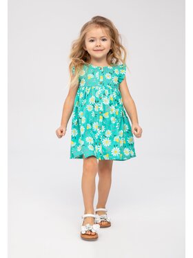 MINOTI MINOTI Sukienka letnia market 2 Zielony Regular Fit