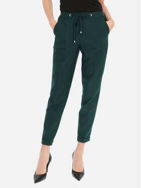 L’AF L’AF Spodnie materiałowe Liberty Zielony Regular Fit