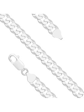 Fugart Fugart Naszyjnik Srebrny łańcuszek pancerka płaska 60 cm FUGPAN2450/60 Srebrny