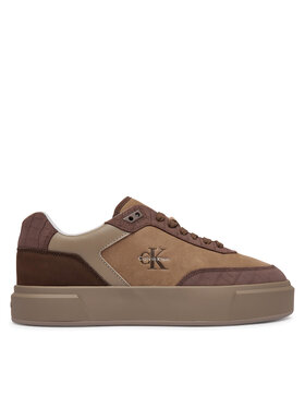 Calvin Klein Calvin Klein Sneakers Prime Cupsole Laceup Nu-Su Croc HM0HM02450 Braun