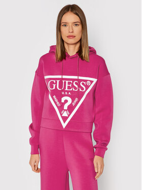 Guess Guess Bluza Alisa O1GA29 KAMN2 Różowy Comfort Fit