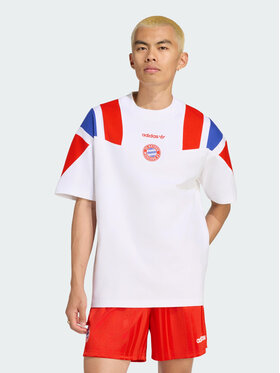 adidas adidas Koszulka techniczna 172414 Biały Loose Fit