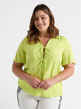 Fiorella Rubino Fiorella Rubino Bluzka 2760T002253N005 Zielony Regular Fit