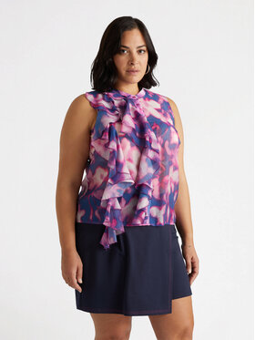 Fiorella Rubino Fiorella Rubino Top D251T000256N0Z4 Niebieski Slim Fit