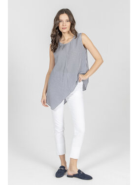 Deni Cler Milano Deni Cler Milano Spodnie materiałowe W-DC-5225-F2-G4-10-1 Biały Slim Fit