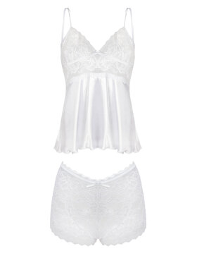 DKaren Lingerie DKaren Lingerie Komplet bielizny Adelaide Biały Classic Fit