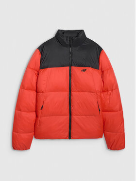 4F 4F Kurtka puchowa APRES SKI Czerwony Regular Fit