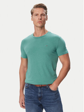 Tommy Jeans Tommy Jeans T-särk DM0DM20363 Roheline Slim Fit