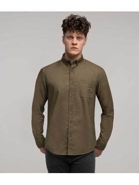 Lee Cooper Lee Cooper Koszula LARS OXFORD Khaki Regular Fit