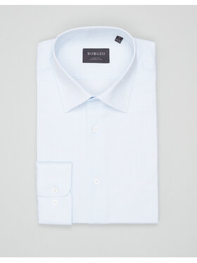 Borgio Borgio Koszula matera_00700 Niebieski Slim Fit