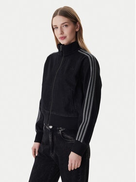 adidas adidas Džínsová bunda Firebird KD2898 Čierna Regular Fit