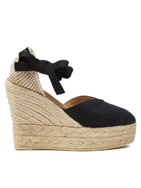 Manebi Manebi Espadrile La Havana Heart-Shaped Wedge Espadrilles O 7.9 WH Crna