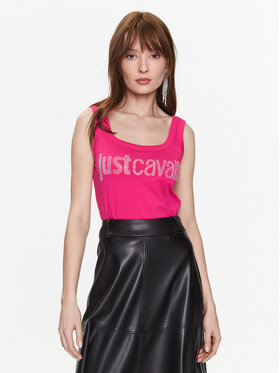 Just Cavalli Just Cavalli Marškinėliai 74PBME01 Rožinė Regular Fit