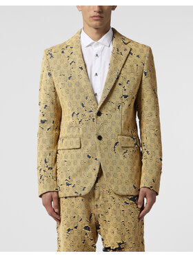 PHILIPP PLEIN PHILIPP PLEIN Marynarka 29058 Beżowy Regular Fit