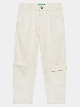 United Colors Of Benetton United Colors Of Benetton Auduma bikses 42C2CF02X Écru Regular Fit