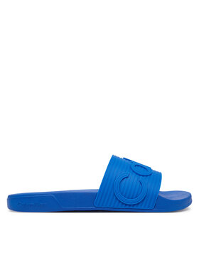 Calvin Klein Calvin Klein Šľapky Nemo - Contoured Emblem Logo Sliders HM0HM02113 Modrá