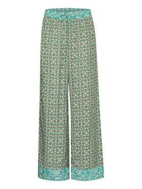 b.young b.young Pantaloni di tessuto Pantalone donna byhelvig wide Verde Comfortable Fit