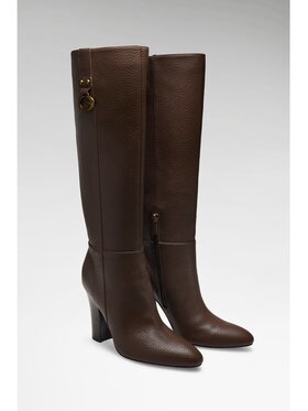 Guess Guess Kozačky 185208 Hnědá