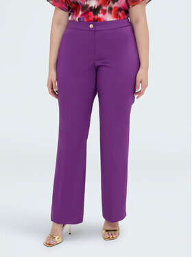 Fiorella Rubino Fiorella Rubino Pantaloni di tessuto P076T005473N029 Viola Regular Fit