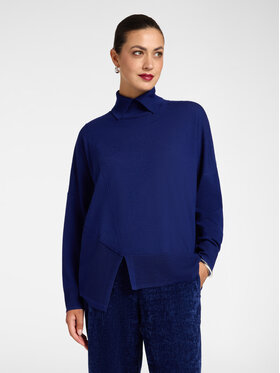 Elena Mirò Elena Mirò Dolcevita M113Z000880N024 Blu Over Fit