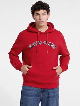 Guess Jeans Guess Jeans Bluza 170247 Czerwony Classic Fit