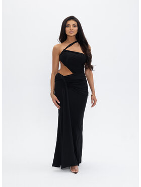 Love Saints Love Saints Sukienka dzianinowa L26LF-SU-K06 Czarny Slim Fit